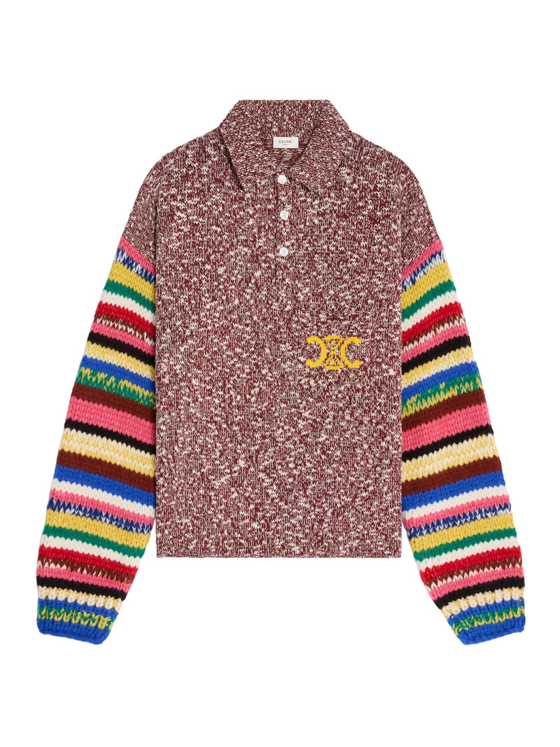 MOULINÉ COTTON POLO SWEATER