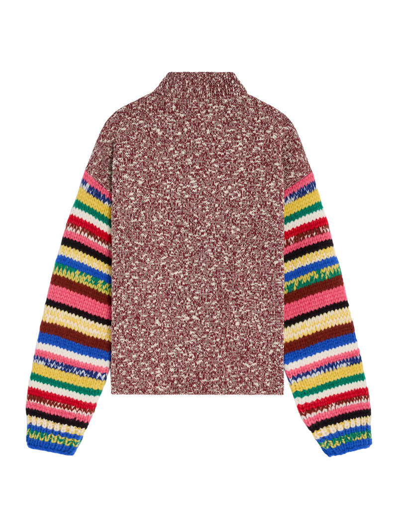 MOULINÉ COTTON POLO SWEATER