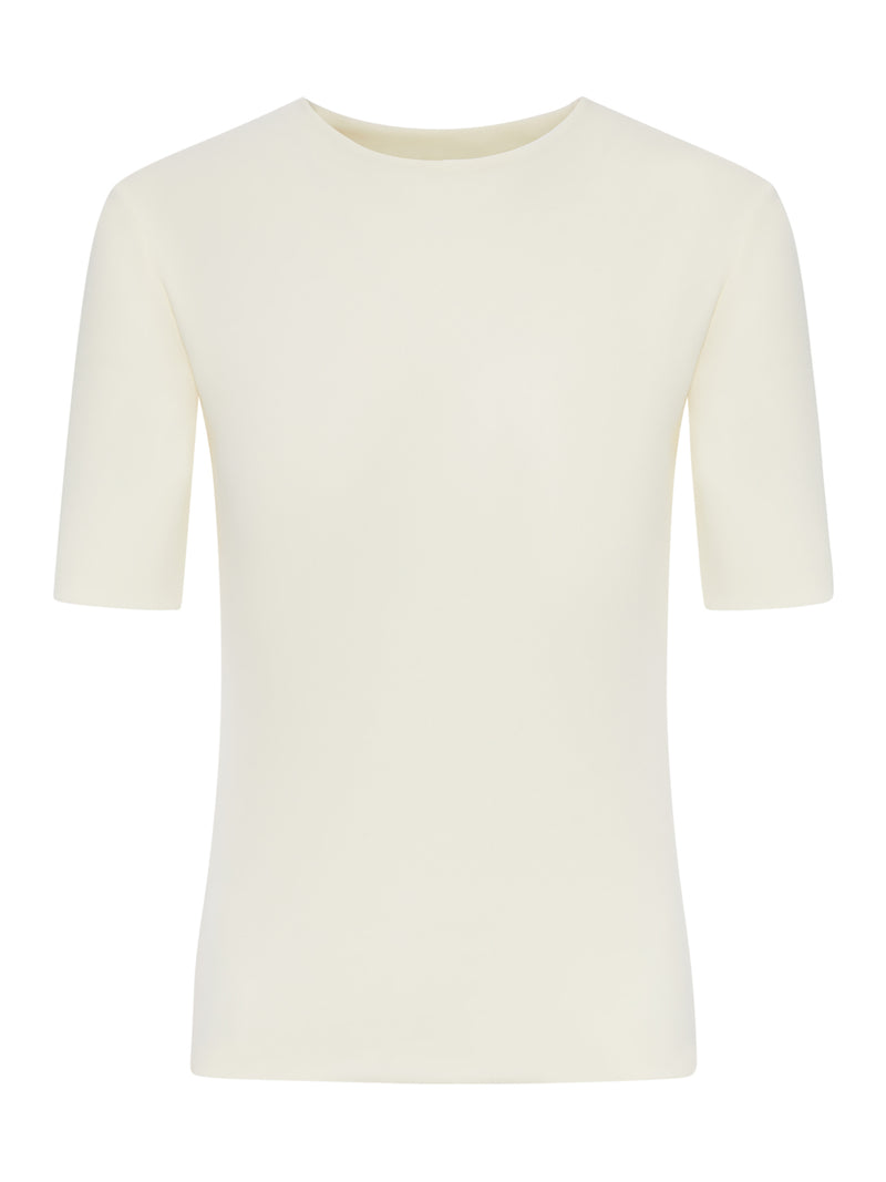 SHORT-SLEEVED CREPE T-SHIRT