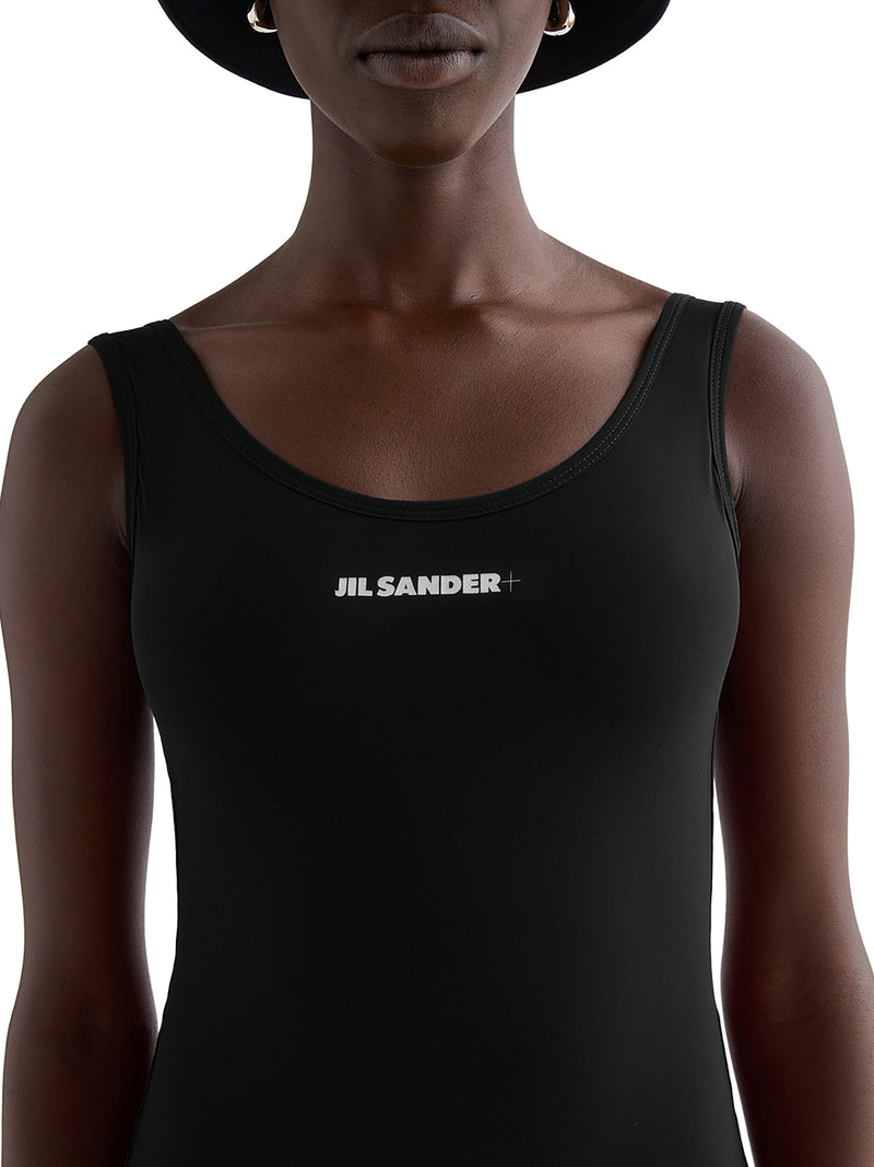 JIL SANDER+ LOGO PRINTED ONE-PIECE SWIMSUIT