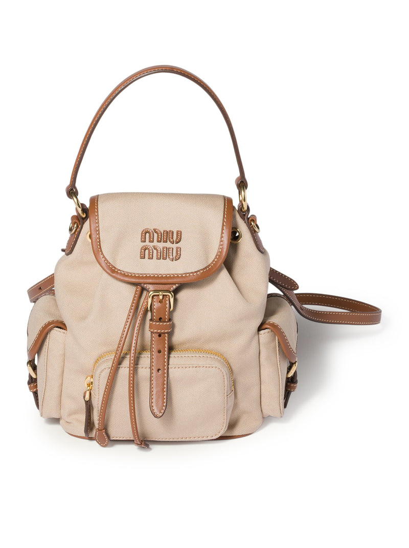 HEMP AND LEATHER BACKPACK