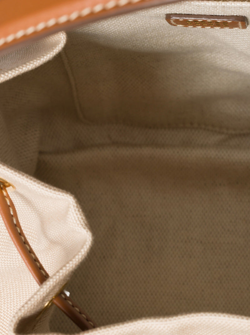 HEMP AND LEATHER BACKPACK