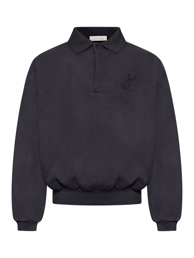 POLO COLLAR SWEATSHIRT