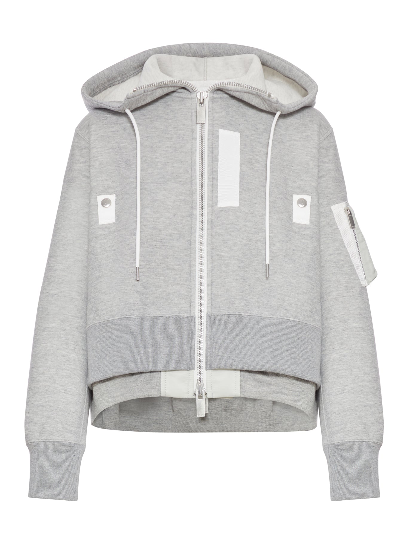 COTTON BLEND PADDED HOODIE