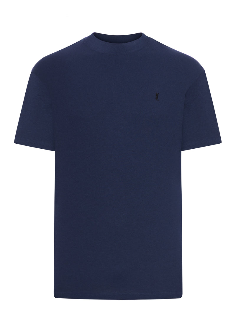 OVERSIZED CASSANDRE T-SHIRT IN COTTON PIQUE