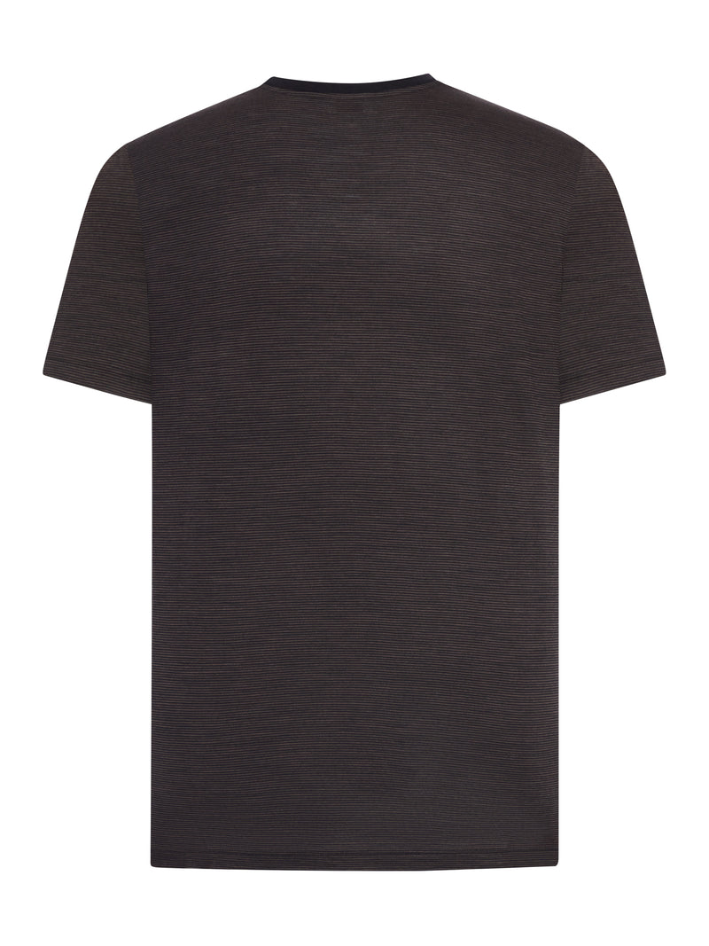 CASSANDRE T-SHIRT IN STRIPED WOOL