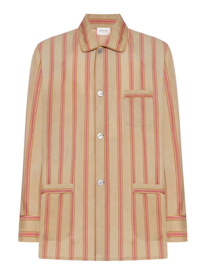TWILL SHIRT WITH STRIPED PATTERN