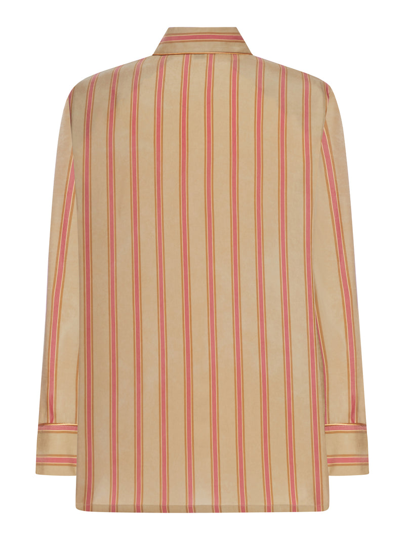 TWILL SHIRT WITH STRIPED PATTERN