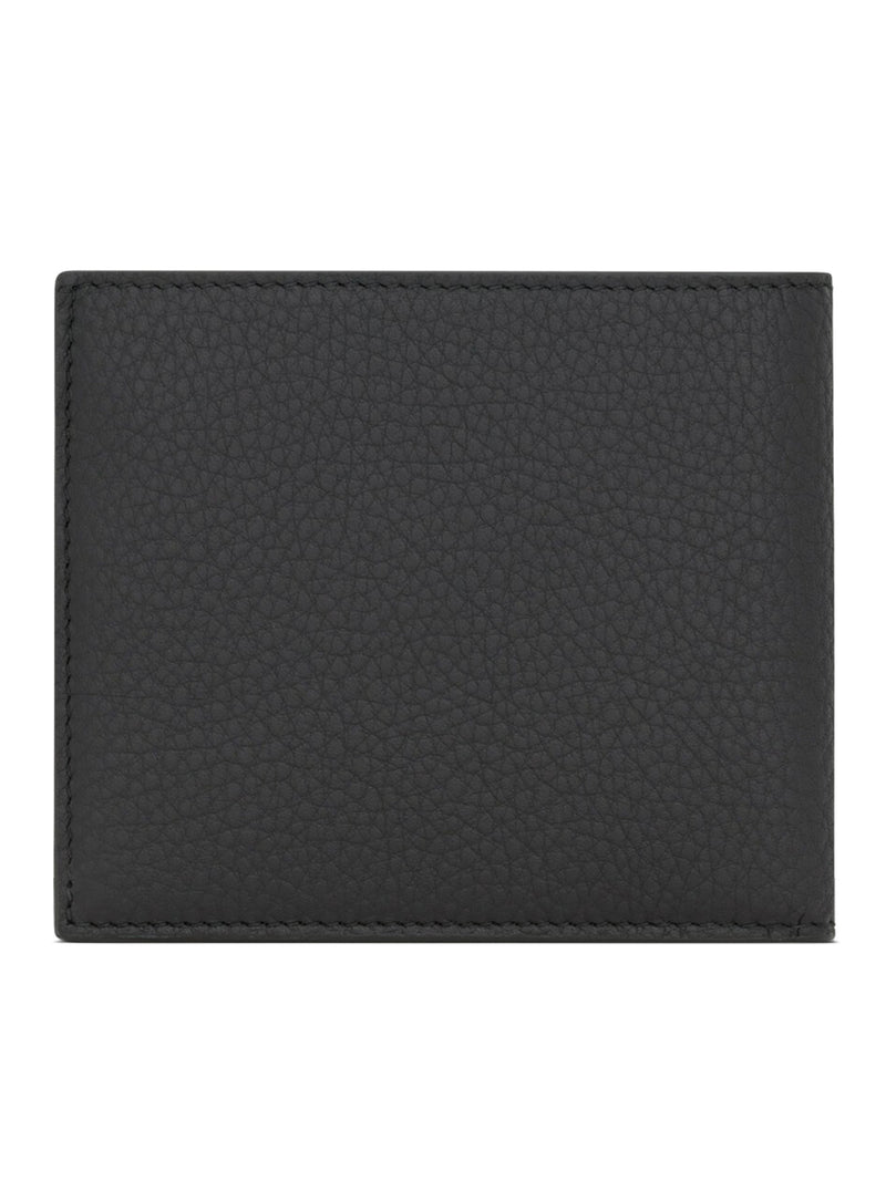 EAST/WEST TINY CASSANDRE HAMMERED LEATHER WALLET