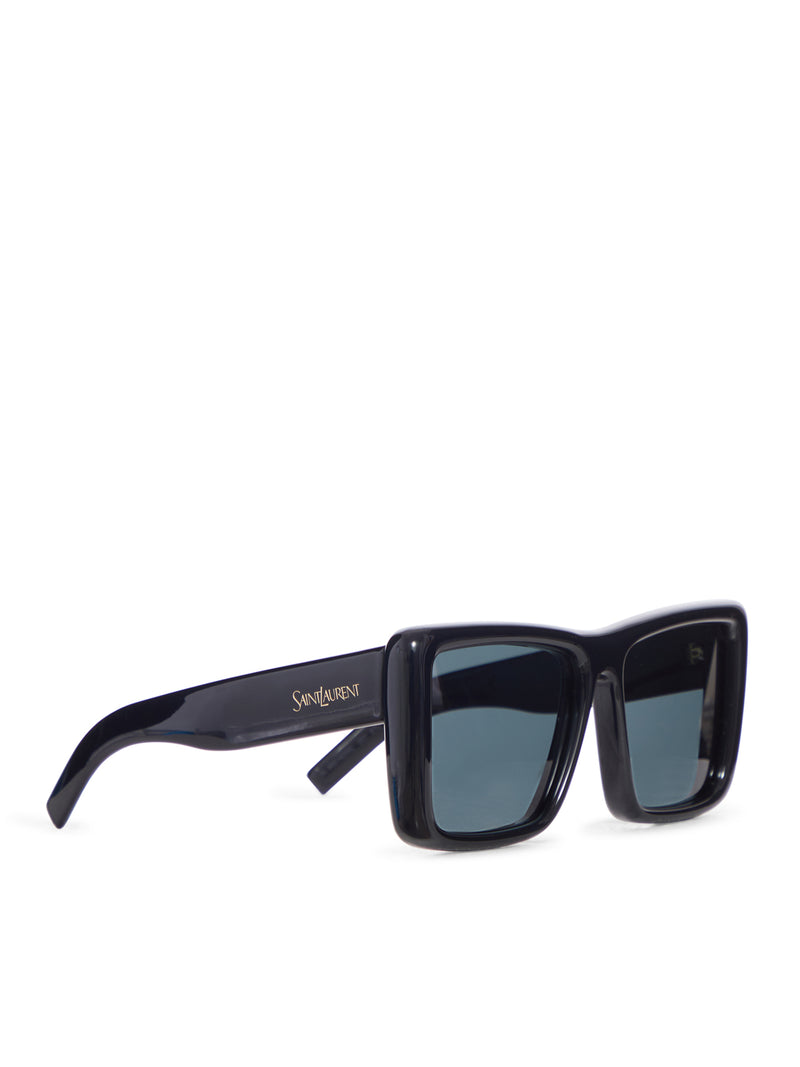 TRANSPARENT SQUARE SUNGLASSES WITH OVERSIZED INJECTION FRAME AND NYLON LENSES