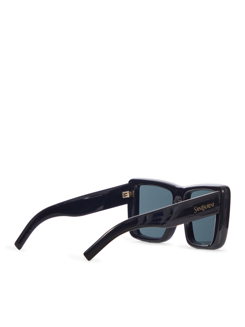 TRANSPARENT SQUARE SUNGLASSES WITH OVERSIZED INJECTION FRAME AND NYLON LENSES