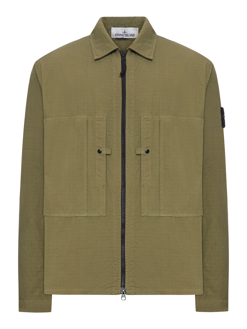 OVERSHIRT IN MERCERIZED ORGANIC COTTON RIPSTOP