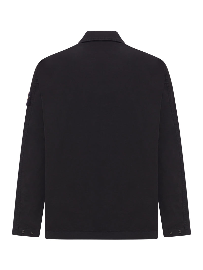 COTTON OVERSHIRT WITH CHEST POCKET AND REMOVABLE BADGE