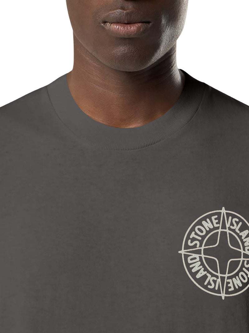 CREW NECK COTTON T-SHIRT WITH PRINT