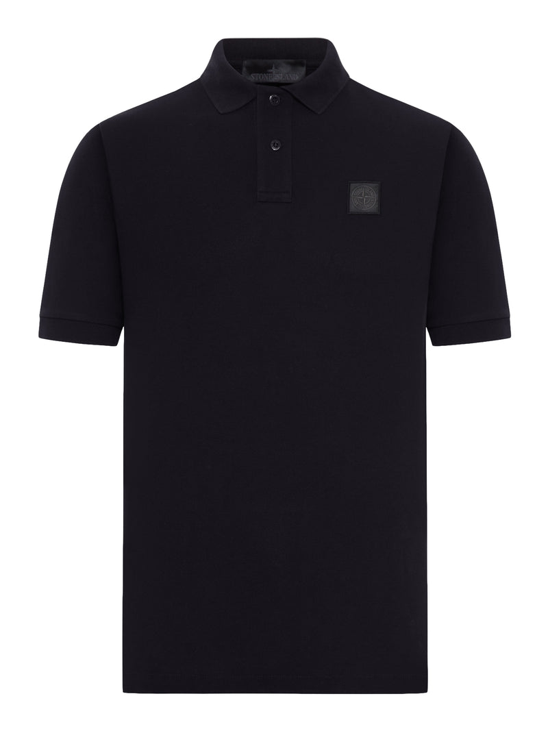 COTTON POLO SHIRT WITH LOGO PATCH