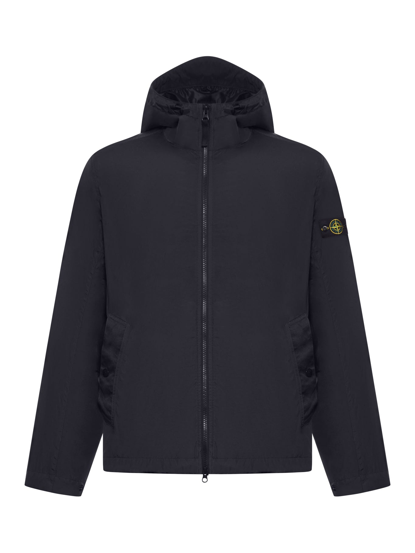 TECHNICAL FABRIC JACKET WITH COMPASS LOGO