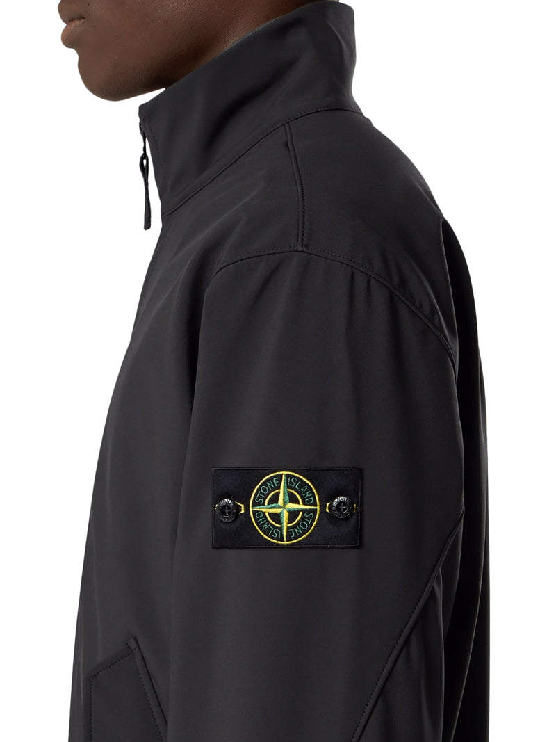 JACKET WITH STIFF COLLAR IN TECHNICAL MATERIAL