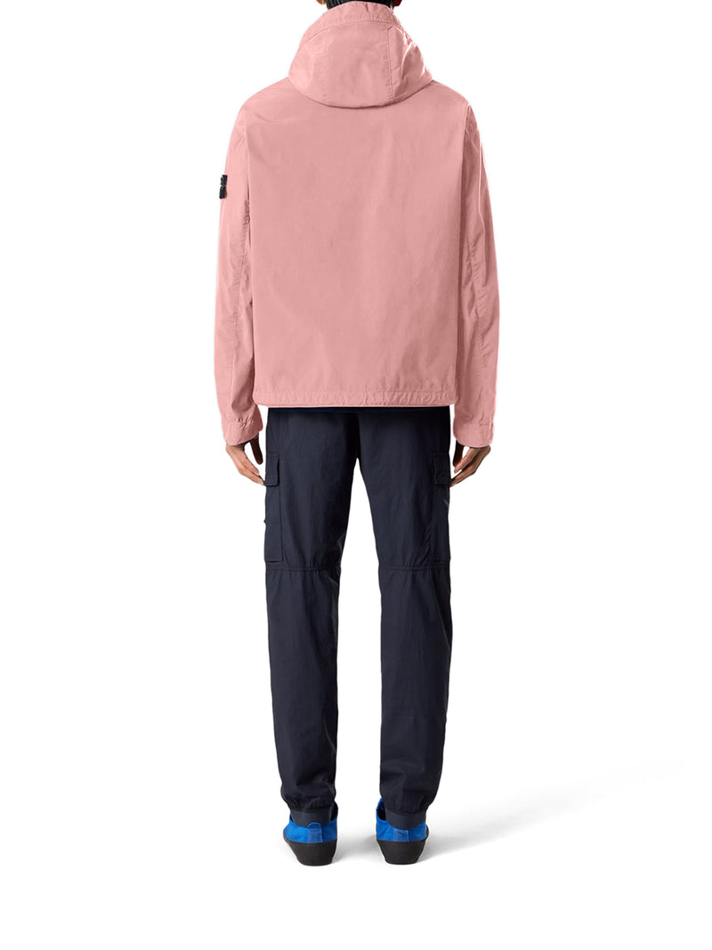 HOODED JACKET IN DROP-RESISTANT TECHNICAL FABRIC