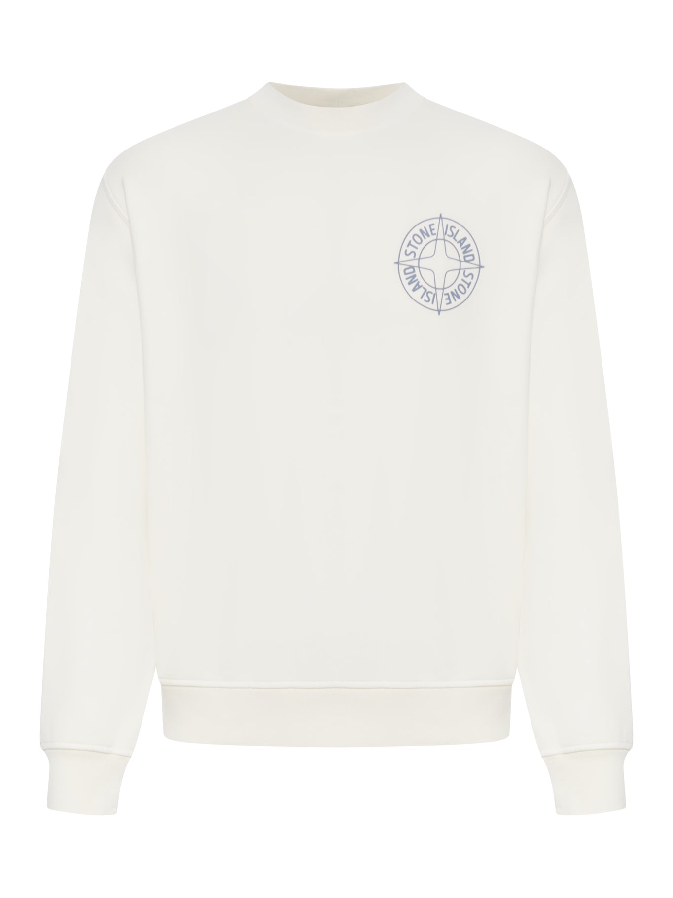 CREW NECK SWEATSHIRT WITH "OUTLINE COMPASS" PRINT