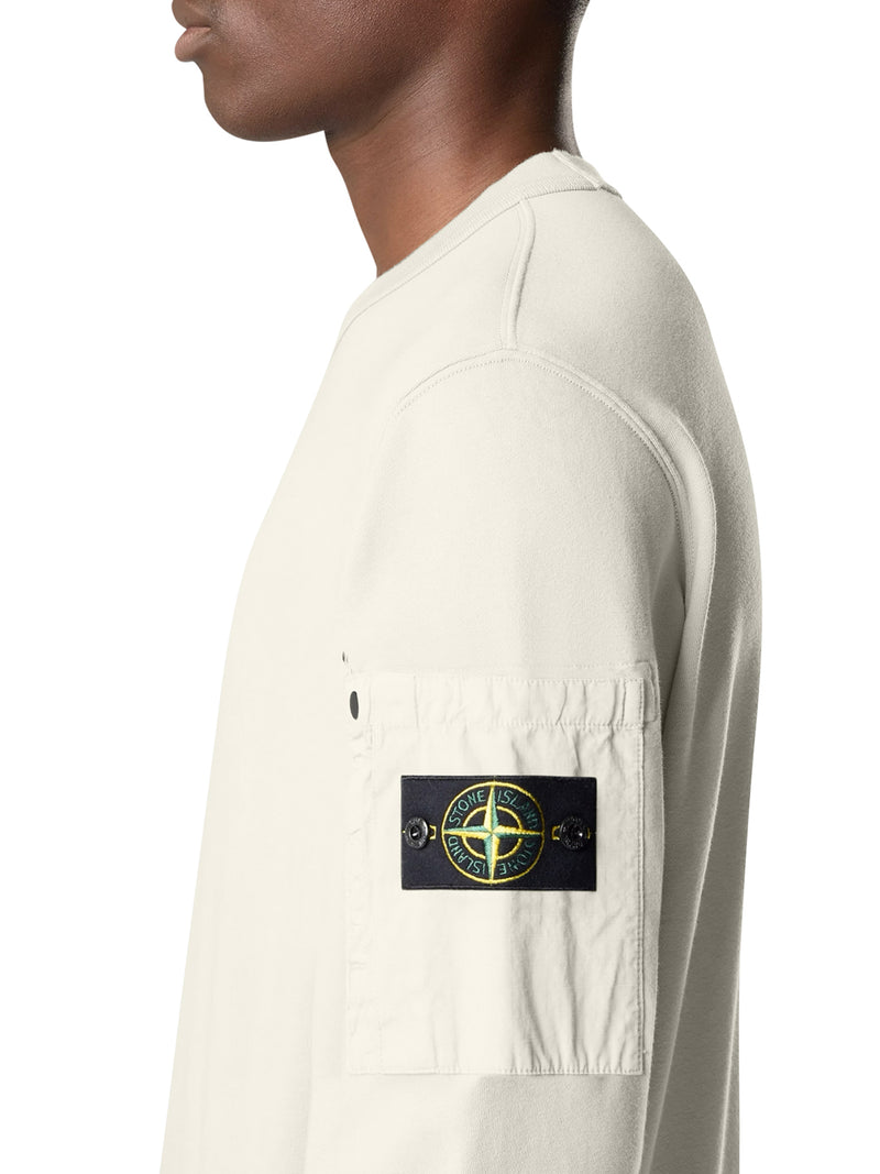 REGULAR FIT CREW NECK SWEATSHIRT WITH SEASONAL POCKET