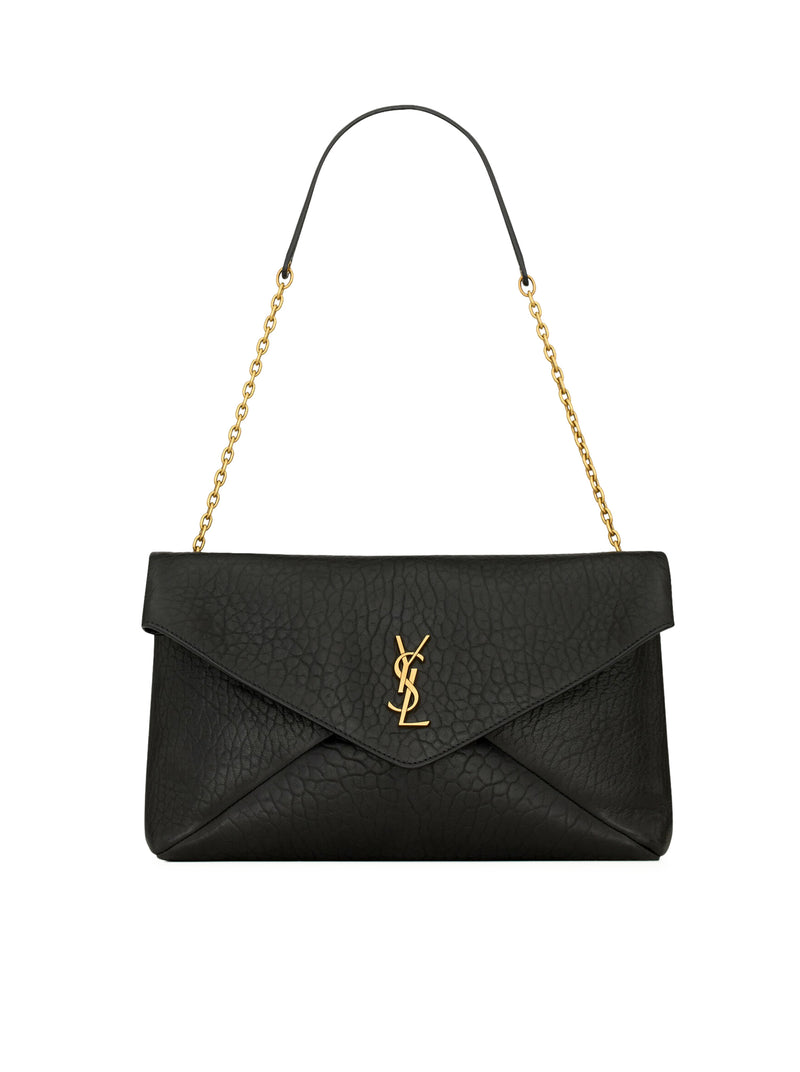CASSANDRA CLUTCH BAG WITH CHAIN IN LAMBSKIN