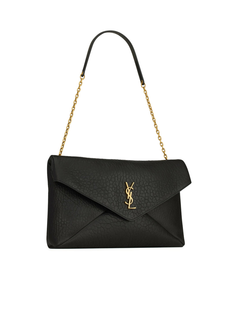 CASSANDRA CLUTCH BAG WITH CHAIN IN LAMBSKIN