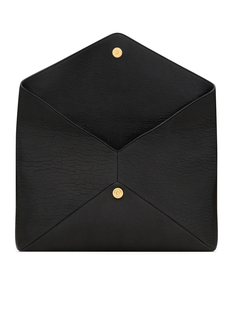 CASSANDRE LARGE LAMBSKIN ENVELOPE POUCH