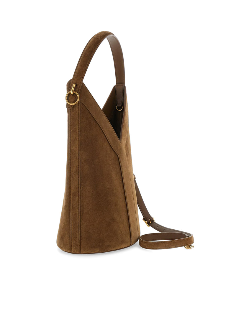 Y LONG BUCKET BAG IN SUEDE