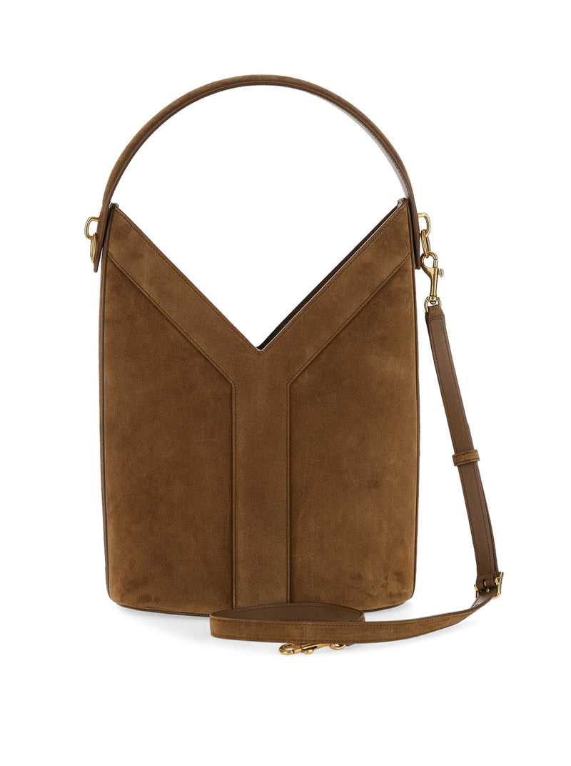 Y LONG BUCKET BAG IN SUEDE