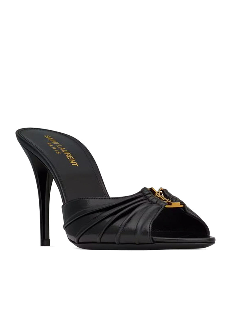 SMOOTH LEATHER BABYLONE MULE