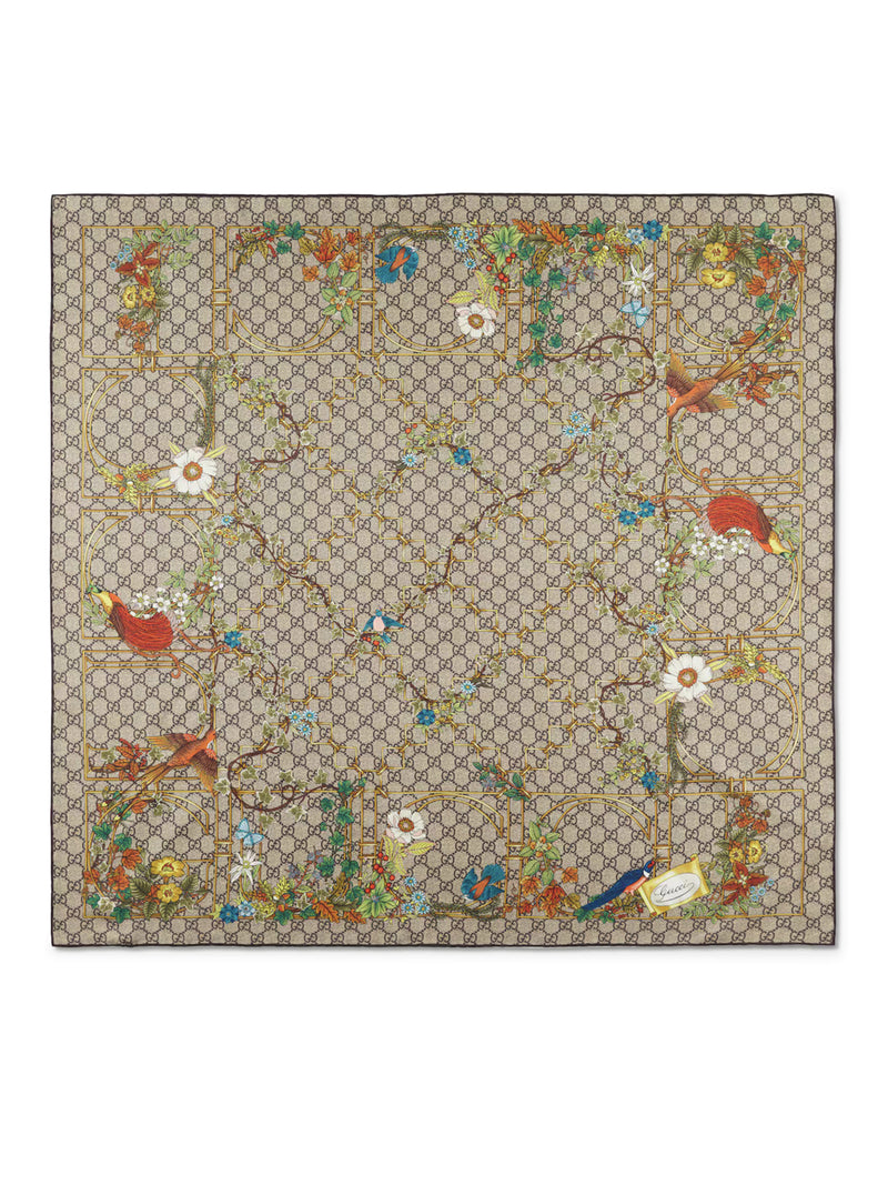 PRINTED SILK TWILL SCARF