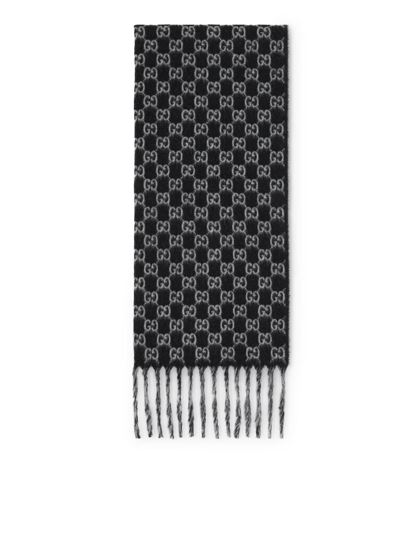 GG WOOL AND CASHMERE SCARF