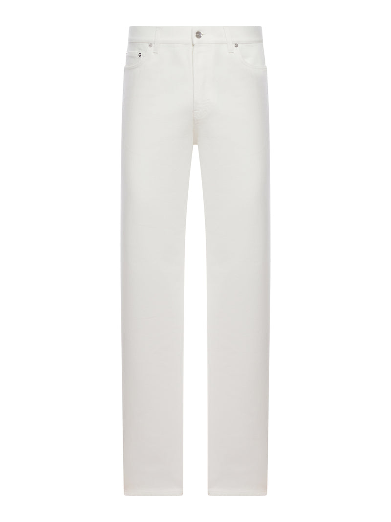 WHITE DENIM JEANS