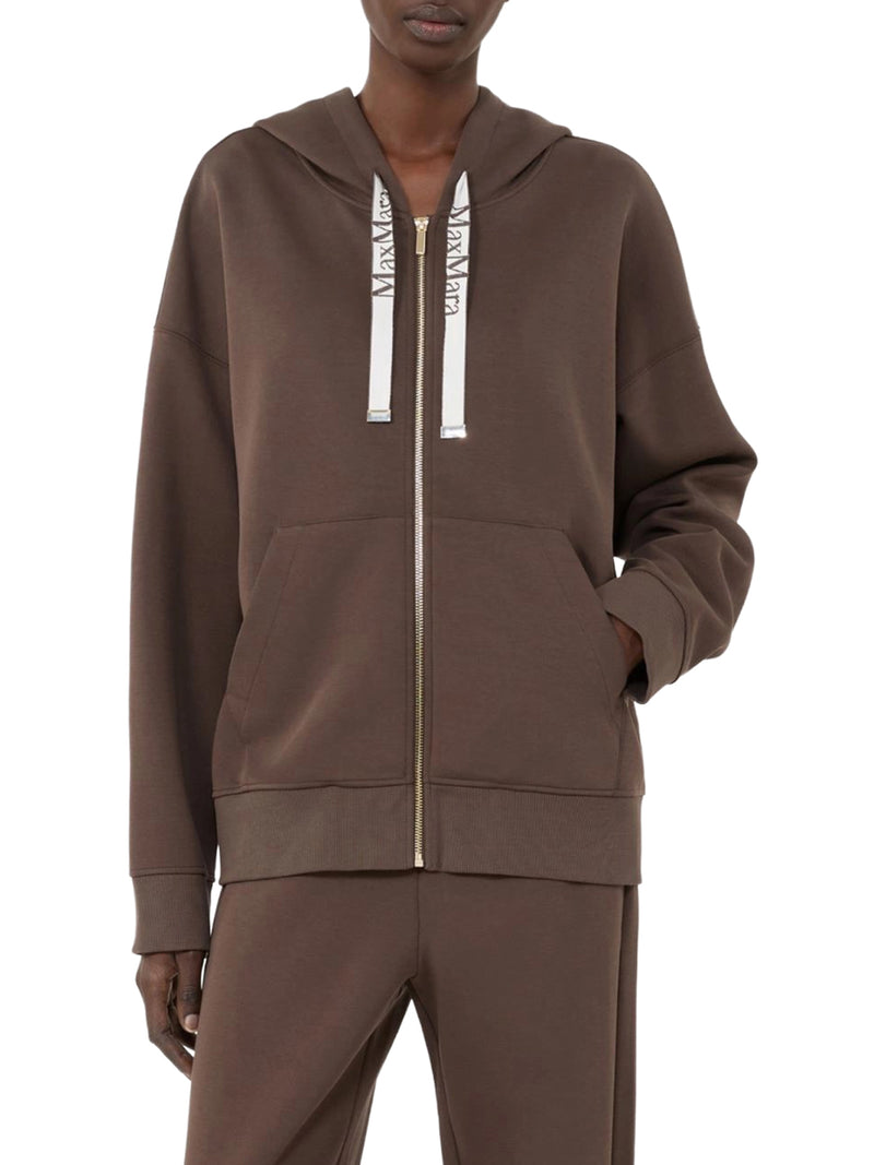 TECHNICAL JERSEY ZIP-UP HOODIE