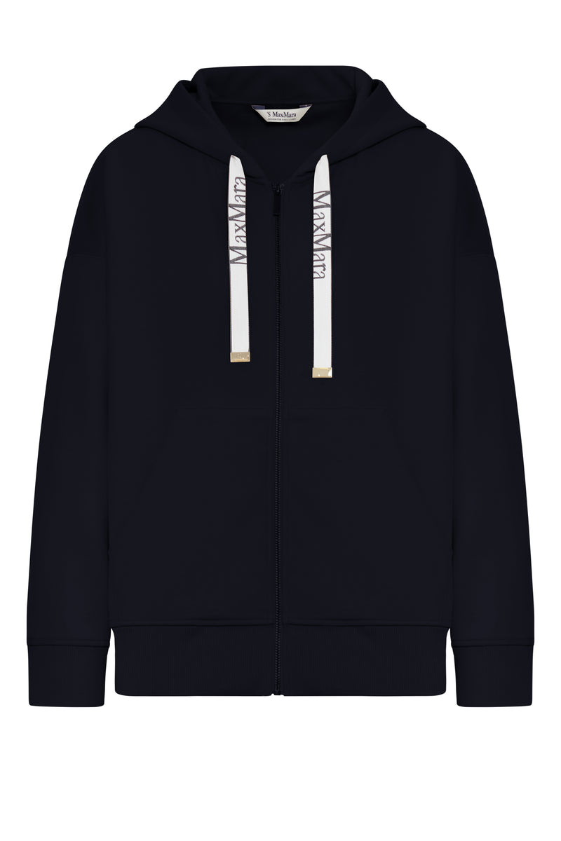 TECHNICAL JERSEY ZIP-UP HOODIE