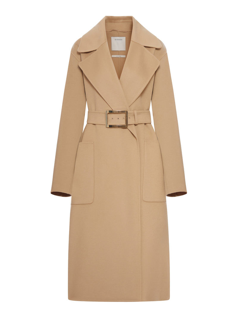 PURE WOOL ROBE COAT