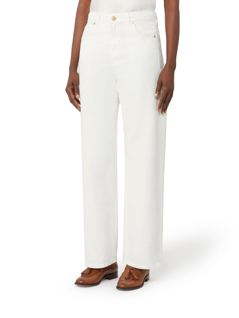 5-POCKET COTTON AND LINEN TROUSERS