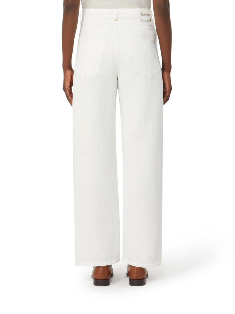 5-POCKET COTTON AND LINEN TROUSERS