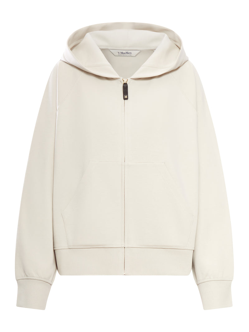 ALMA ZIP-UP SWEATSHIRT WITH COTTON HOOD