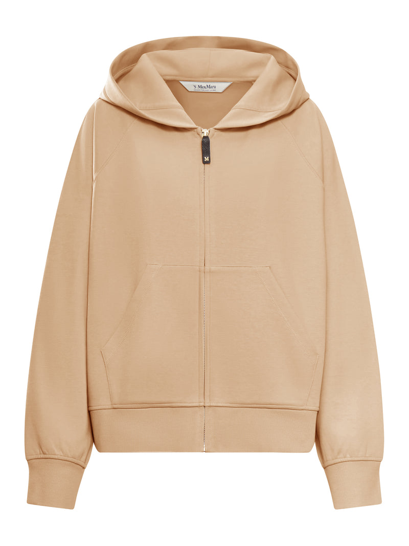 ALMA ZIP-UP SWEATSHIRT WITH COTTON HOOD