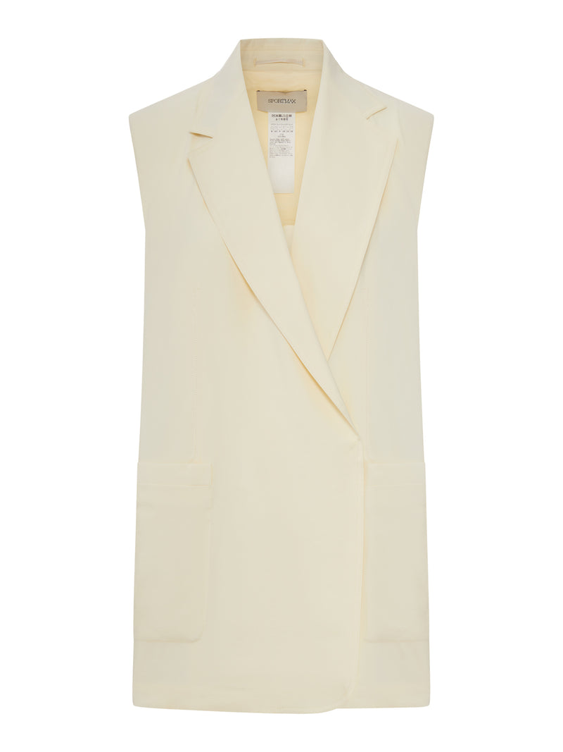 OVERSIZED VEST IN WASHED VISCOSE