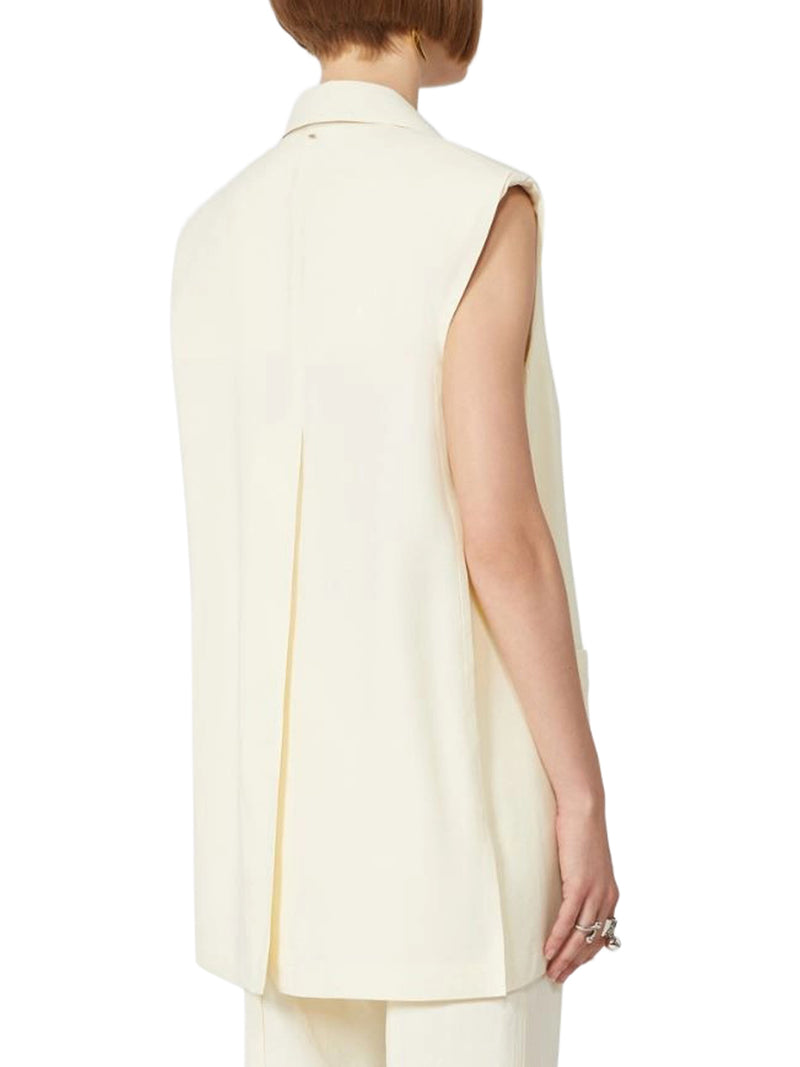 OVERSIZED VEST IN WASHED VISCOSE