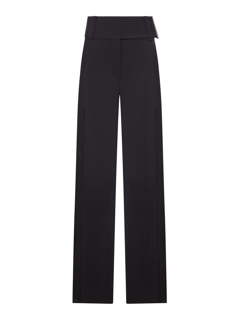 WIDE SATIN TROUSERS