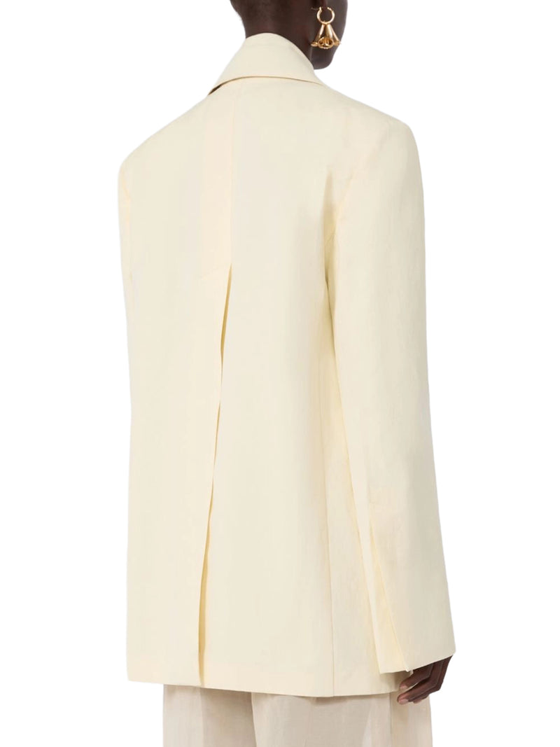 DOUBLE COLLAR BLAZER IN VISCOSE BLEND