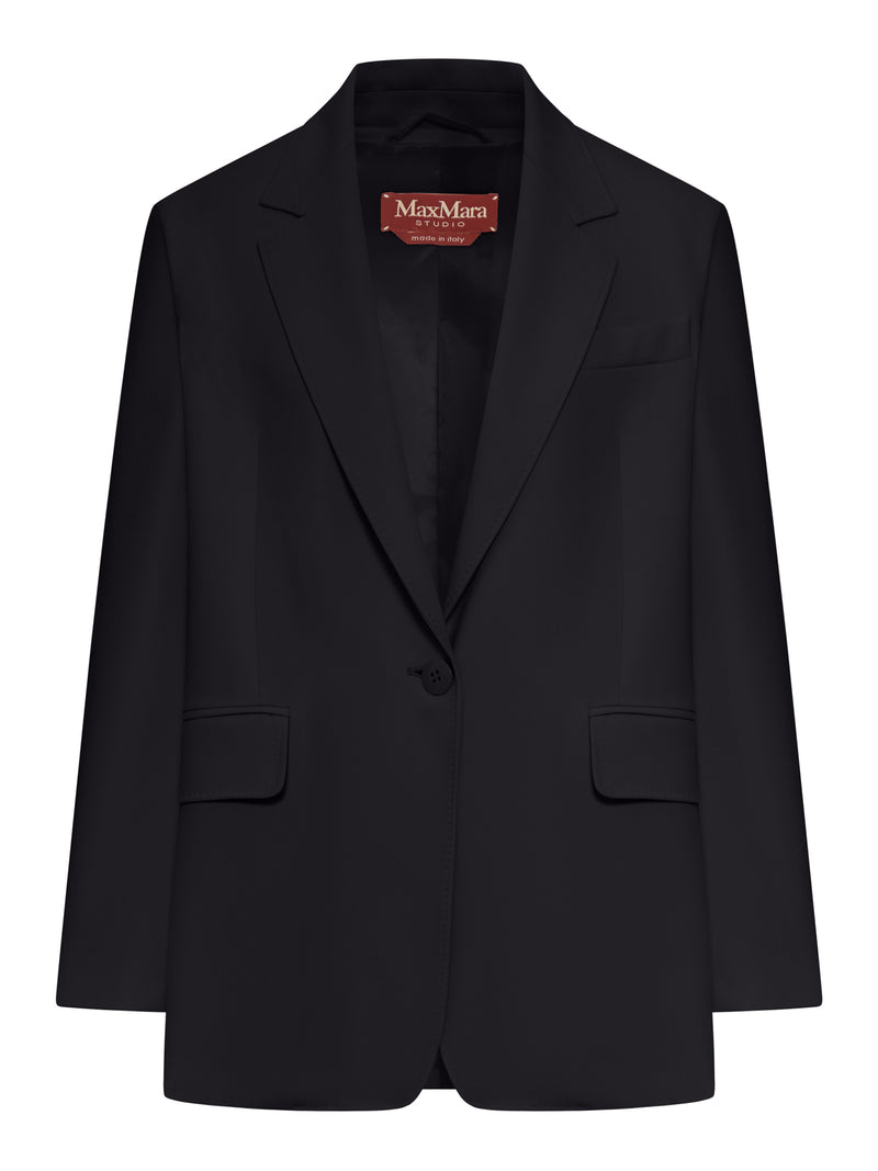 SINGLE-BREASTED CADY BLAZER