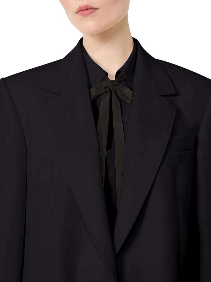 SINGLE-BREASTED CADY BLAZER