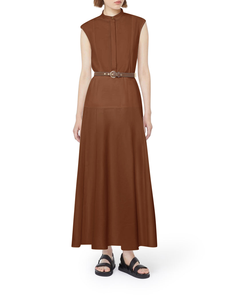 COTTON POPLIN WHEEL-SHAPED DRESS