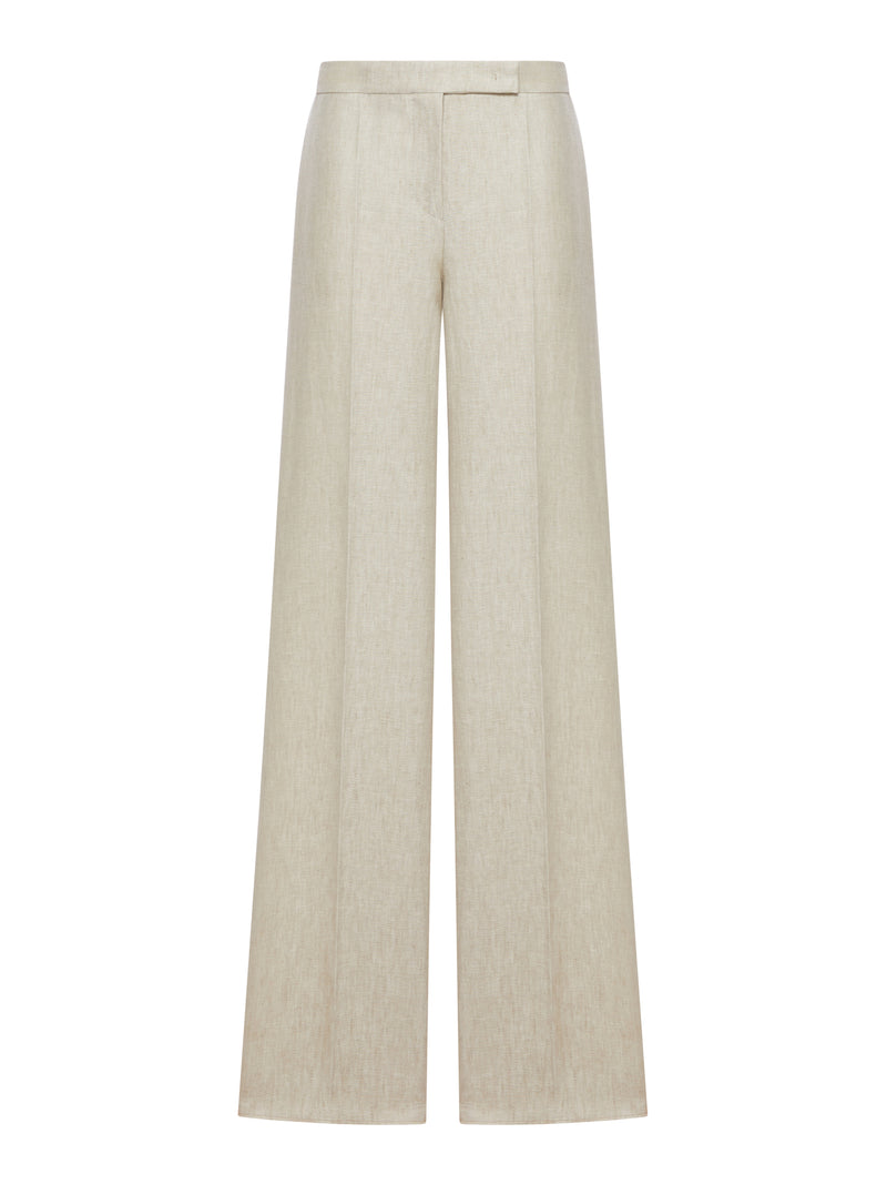 WIDE LINEN DRILL TROUSERS