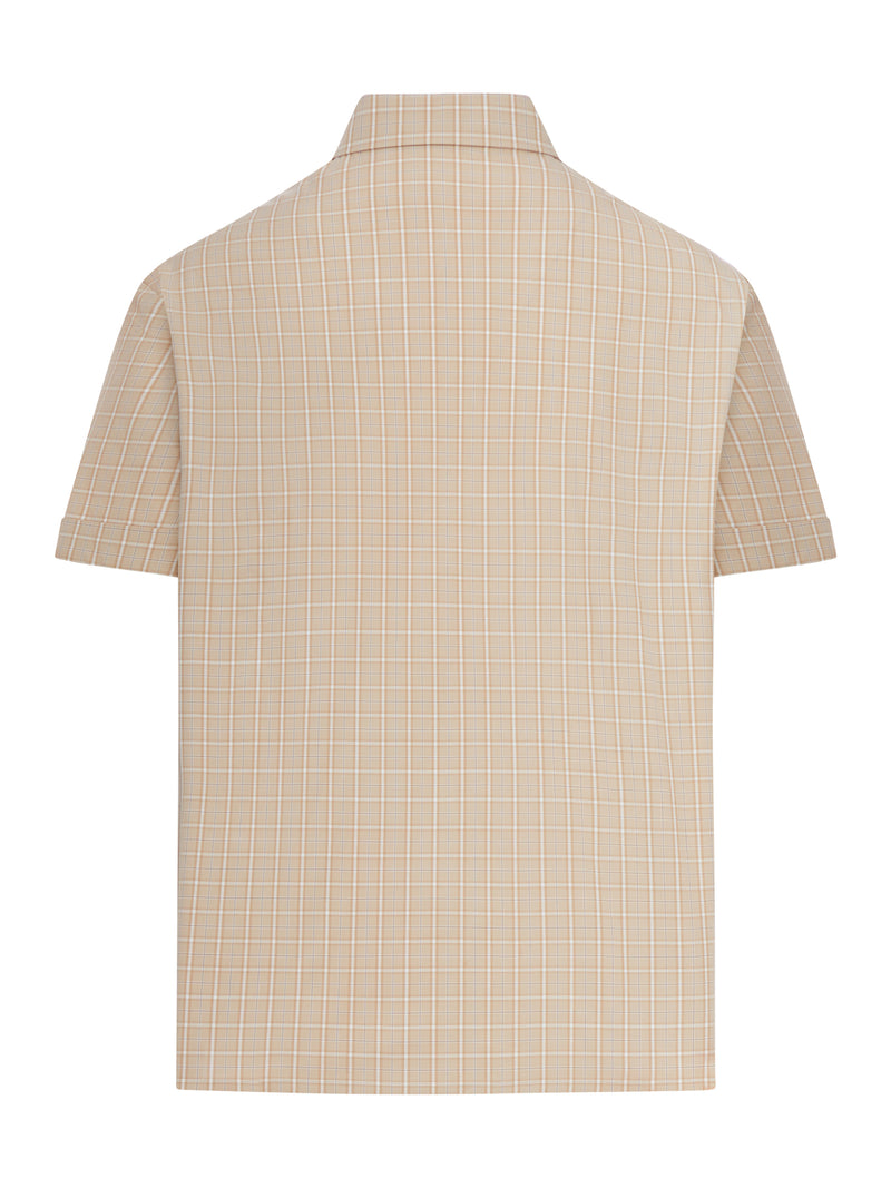 CHECKED COTTON POPLIN SHIRT