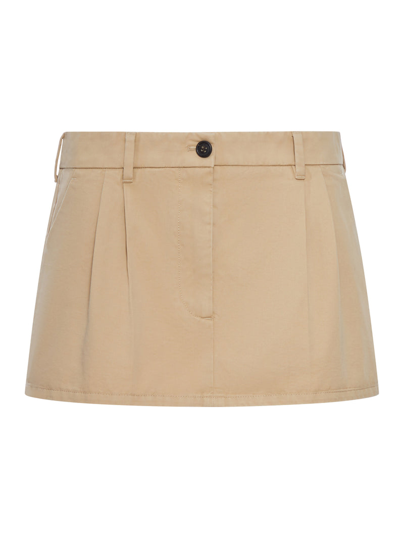 OLD GABARDINE MINISKIRT